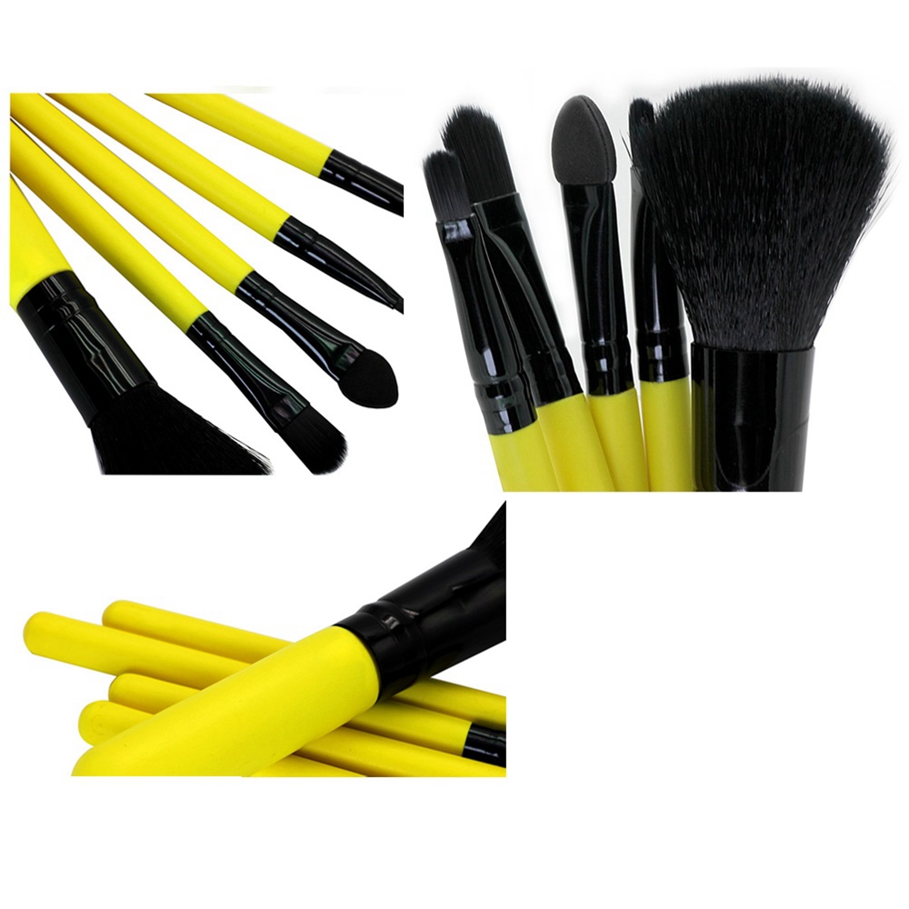 TODO 5 Pcs Mini Colorful Beginner Makeup Brush Set for Travel 
